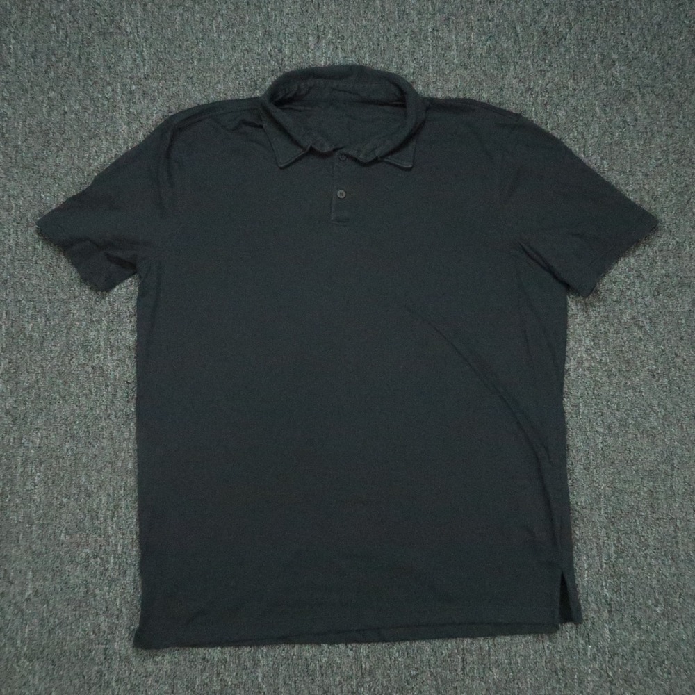 Jack Archer Shirt Mens XXL Black Performance Tech Polo Short‎ Sleeve Slim 2XL